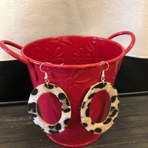 NWT faux Furr earrings